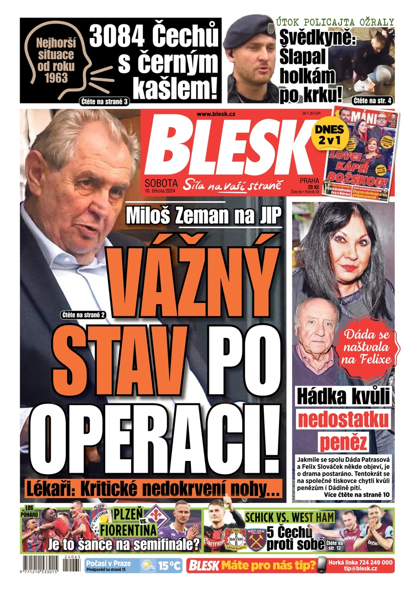 E-magazín BLESK - 16.3.2024 - CZECH NEWS CENTER a. s.