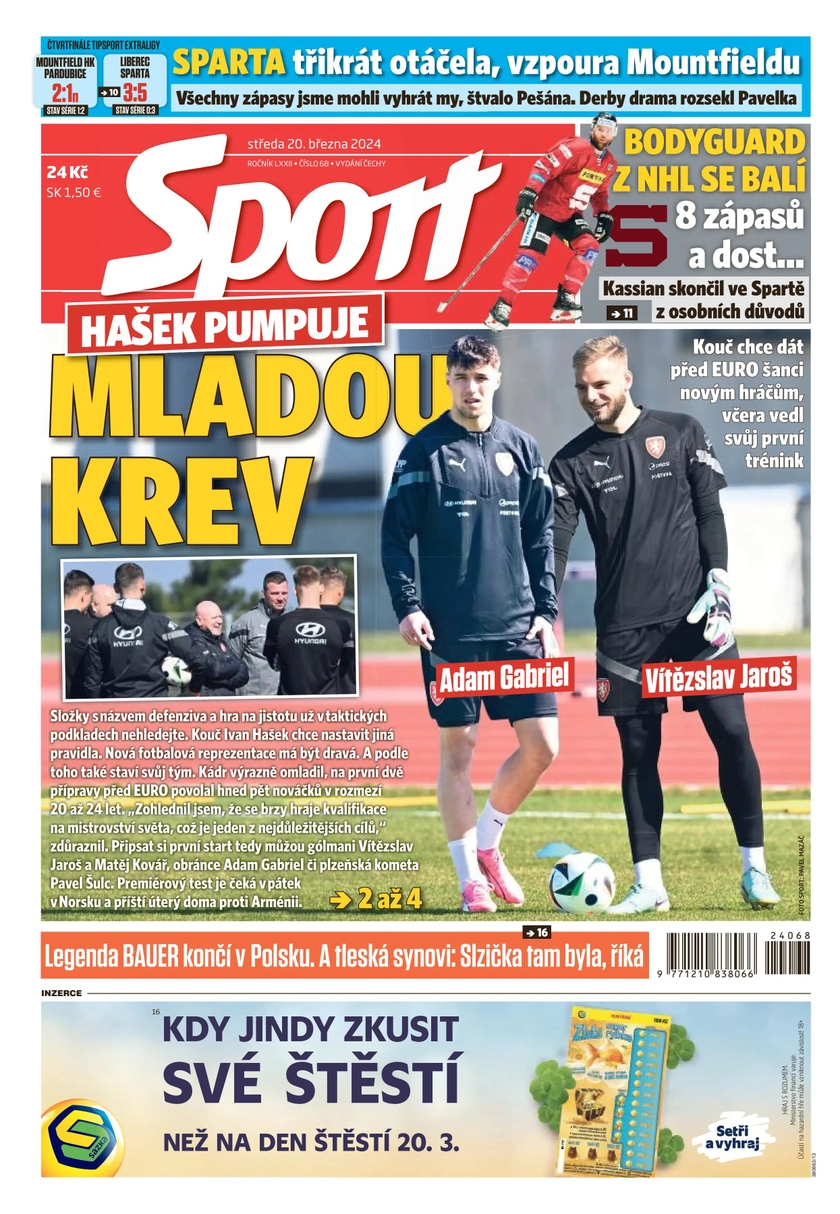 E-magazín Sport - 20.3.2024 - CZECH NEWS CENTER a. s.