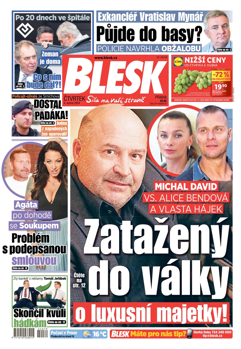 E-magazín BLESK - 4.4.2024 - CZECH NEWS CENTER a. s.