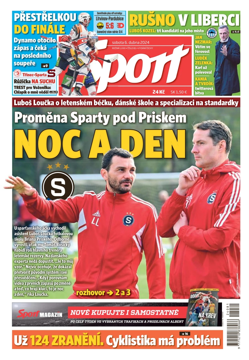 E-magazín Sport - 6.4.2024 - CZECH NEWS CENTER a. s.