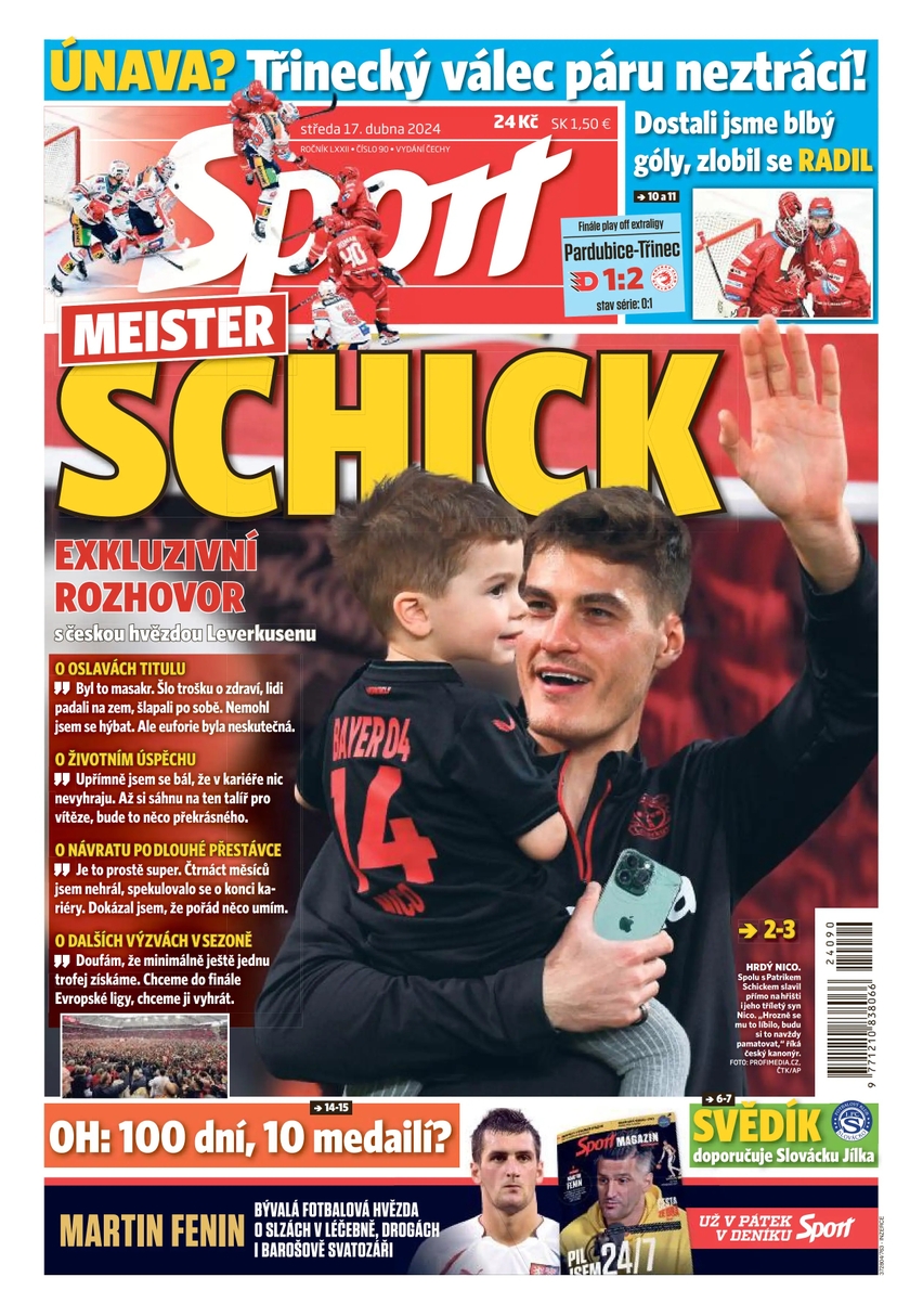 E-magazín Sport - 17.4.2024 - CZECH NEWS CENTER a. s.