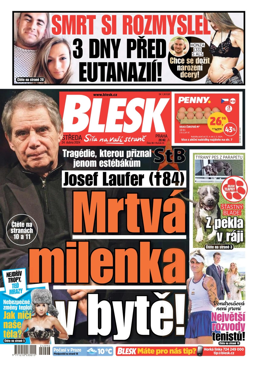 E-magazín BLESK - 24.4.2024 - CZECH NEWS CENTER a. s.