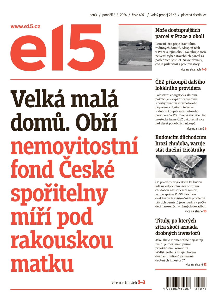 E-magazín e15 - 6.5.2024 - CZECH NEWS CENTER a. s.